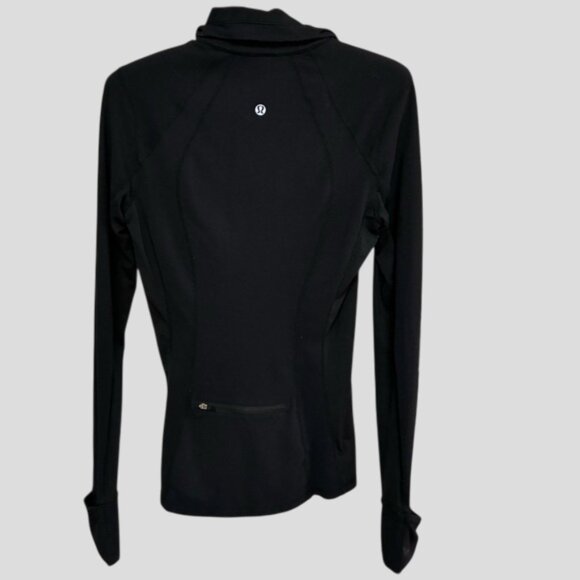 Lululemon Black 1/2 Zip Pullover Athletic Jacket - Picture 4 of 15